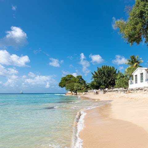 Step out of your garden and straight onto the white sands of Gibbes Beach