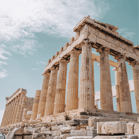 See the historic sights of Athens – you can drive there in an hour