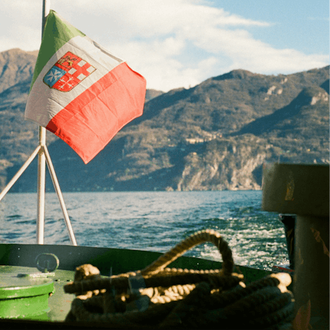 Explore the stunning sights of Lake Como by boat