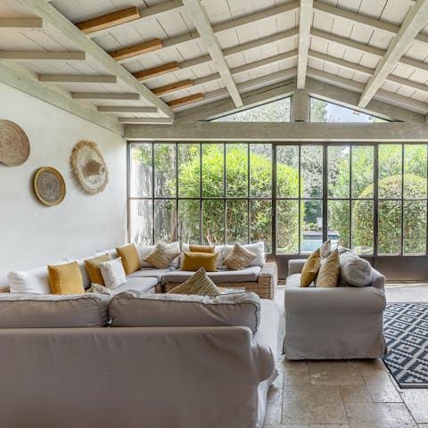 Take a load off in one of the cosy seating areas