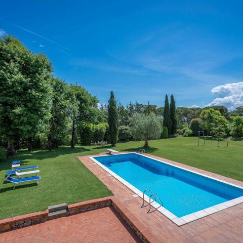 Enjoy peace and privacy in the picturesque garden