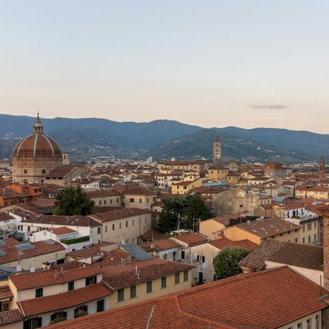 Stay just outside the pretty city of Pistoia
