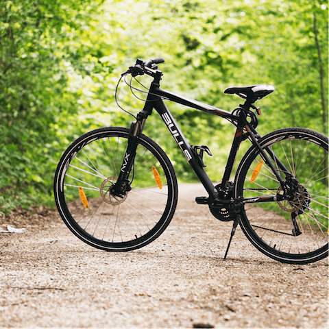 Bring your own bikes or hire them to be delivered to your home