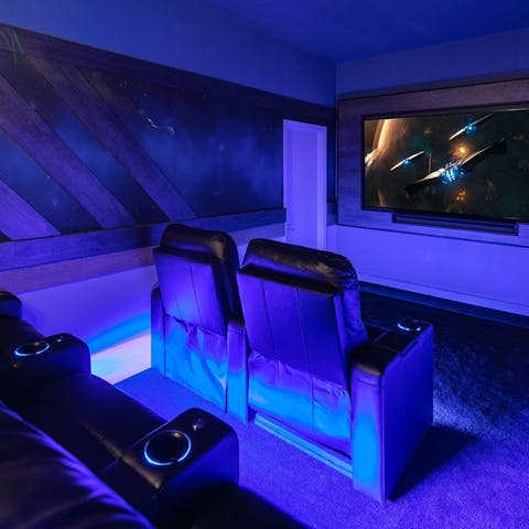 Host epic movie nights without leaving the villa