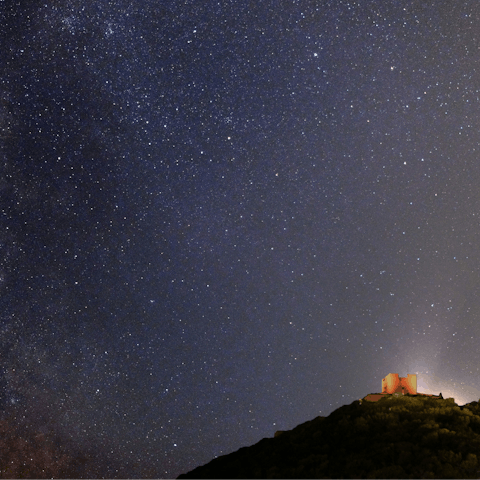 Watch the stars surround Punta Ala castle