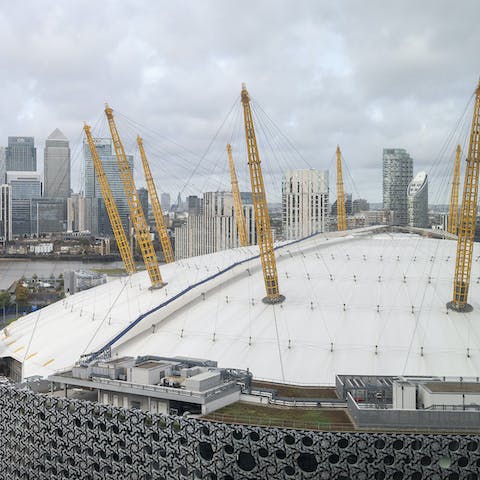 Walk to The O2 in around five minutes