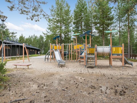 Let the kids run riot in the nearby playground
