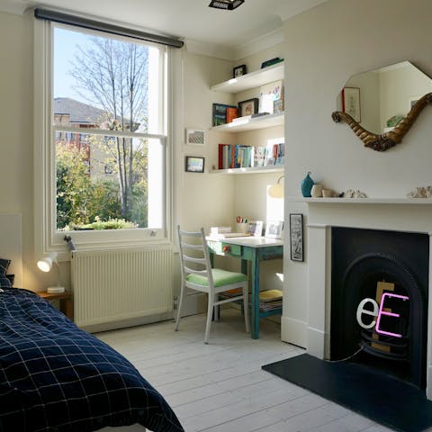 Take your pick of books and games in the children's bedrooms