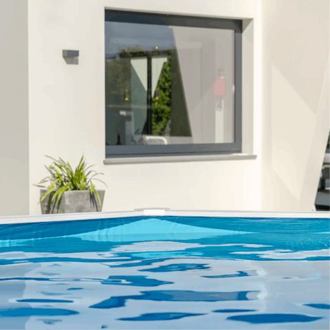 Cool off from the sunshine with a dip in the pool