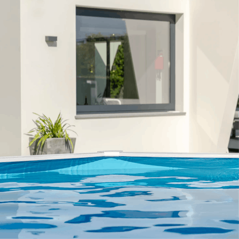 Cool off from the sunshine with a dip in the pool