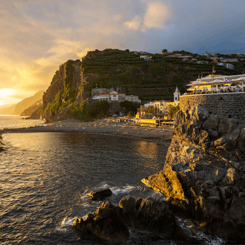 Make the ten-minute drive down to Ponta do Sol