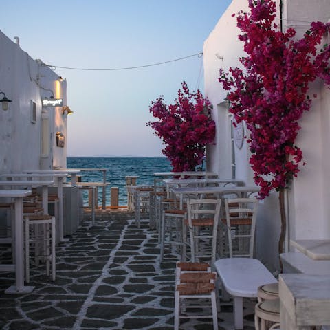Stroll around the Venetian Harbour – it's only 6km away
