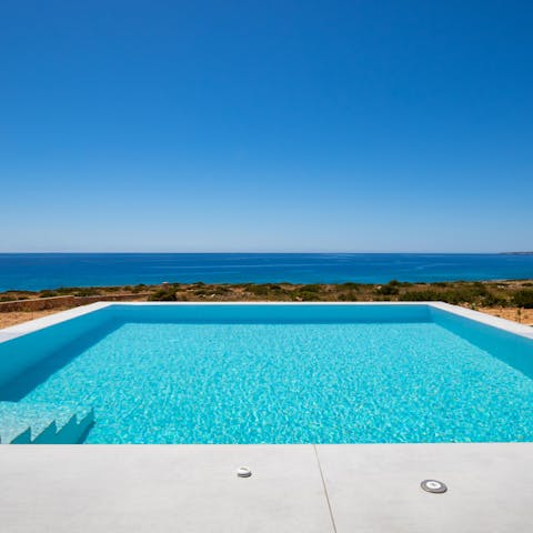 Enjoy a refreshing swim in the private swimming pool