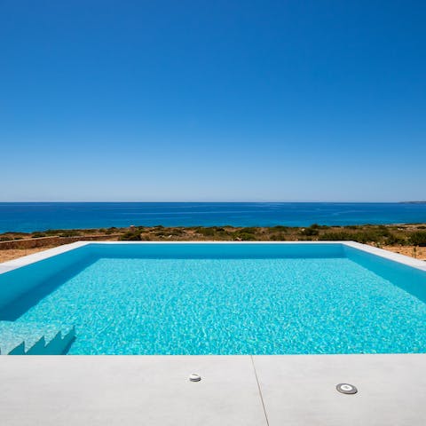 Enjoy a refreshing swim in the private swimming pool