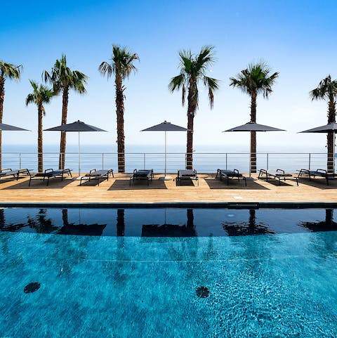 Cool off from your sunbathing session in the pristine pool