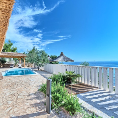 Take in the beautiful views of the Adriatic Sea from the terrace