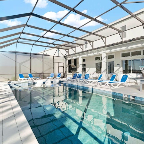 Embrace relaxation with leisurely swims in the pool
