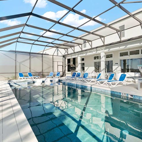 Embrace relaxation with leisurely swims in the pool