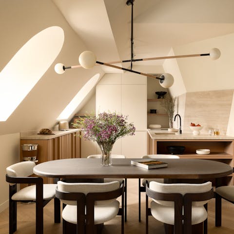 Begin your day with breakfast in the sunny kitchen