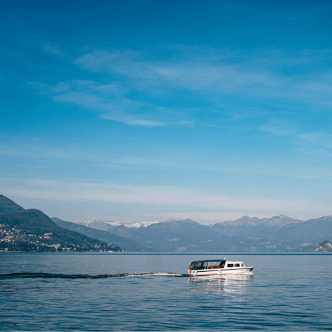 Explore Lake Como by boat – you'll have a private dock