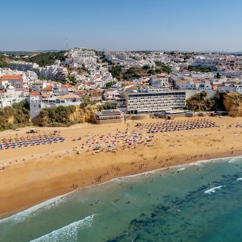 Stay in ever-popular Albufeira – the beach is just a six-minute drive away