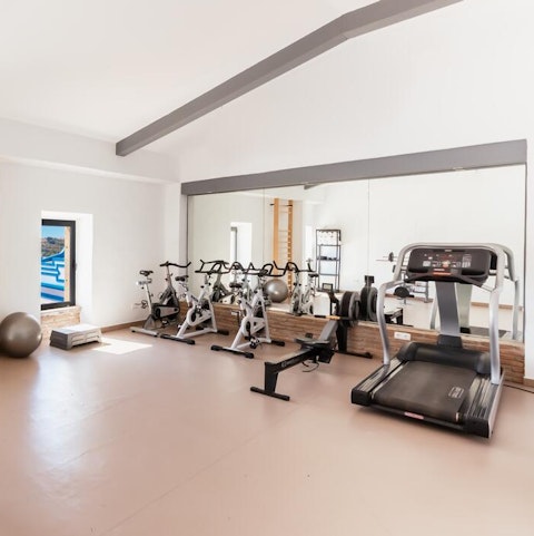 Make use of the shared gym