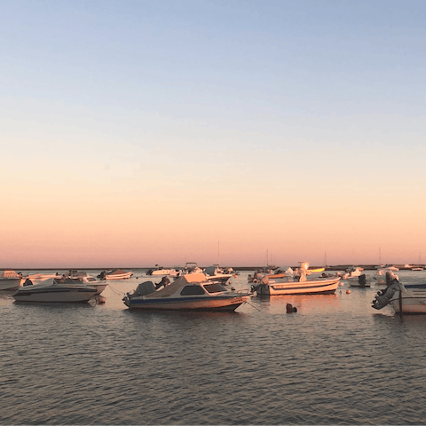 Enjoy balmy sunset strolls along the waterfront