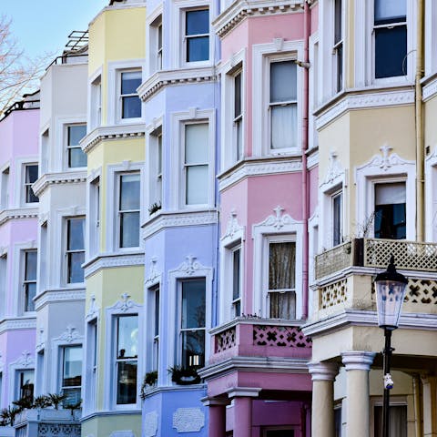 Walk three minutes to North Acton and ride the Central Line to Notting Hill