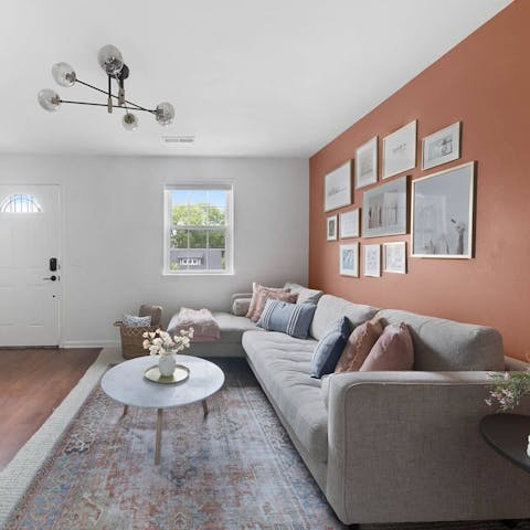 Stretch out in the cosy living area after a busy afternoon