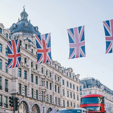 Soak up the buzz of central London from Oxford Street
