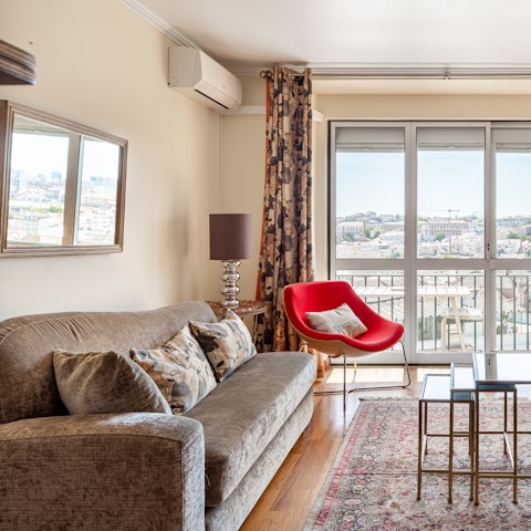 Relax in your beautifully lit room and stretch out after a long day of exploring the hilly city