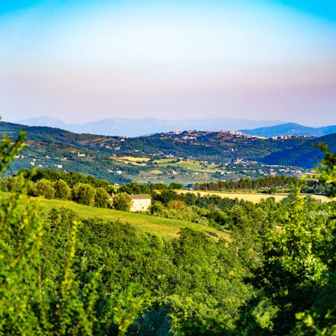 Explore the unspoilt Umbrian countryside that surrounds Ficulle