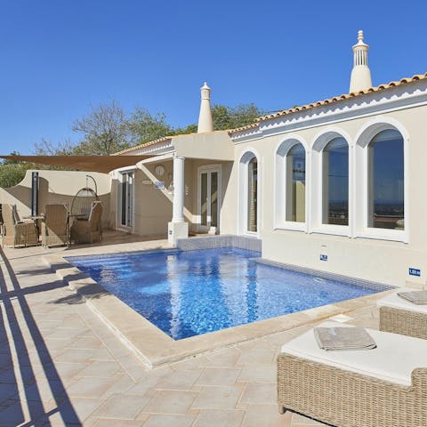 Cool-off with a refreshing dip in the private pool