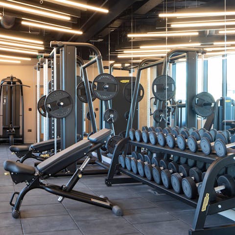 Feel energised after an uplifting workout in the gym