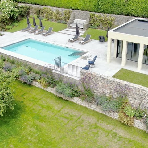 Enjoy a dip in the pool before a session in the steam room
