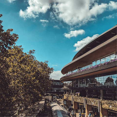 Visit Wimbledon's famous tennis courts