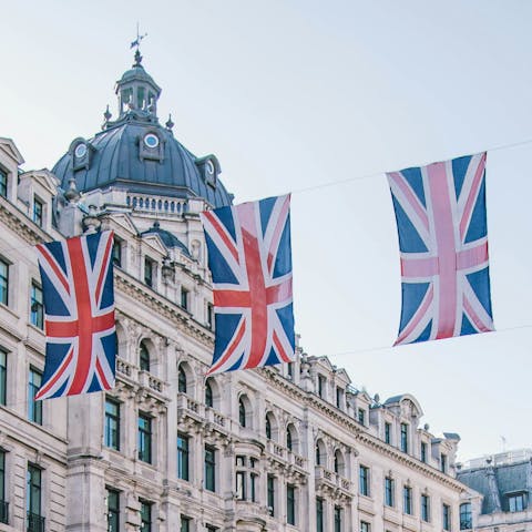 Soak up the buzz of central London – a short tube ride away