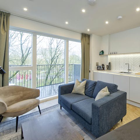 Read, relax or catch up on work from the living room