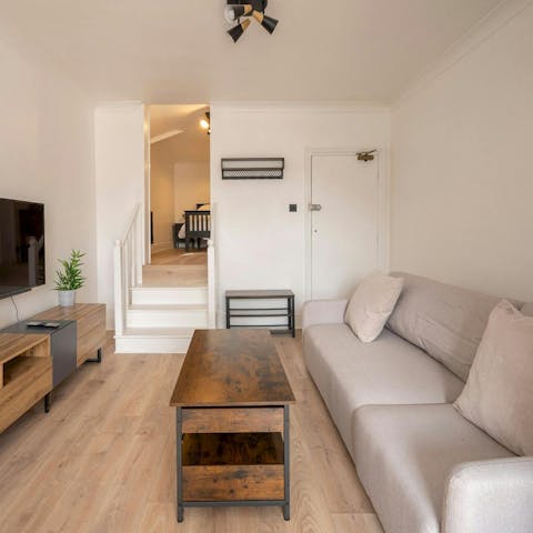 Spend cosy evenings at home or head to a local restaurant