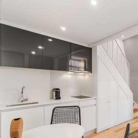 Prepare delicious meals in the fully-equipped kitchen