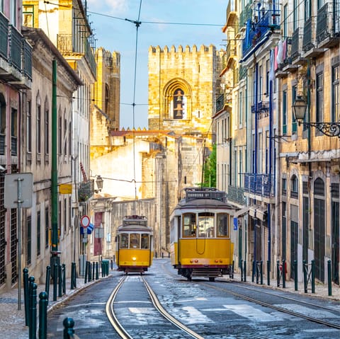 Hop on a tram to speed up your day of sightseeing