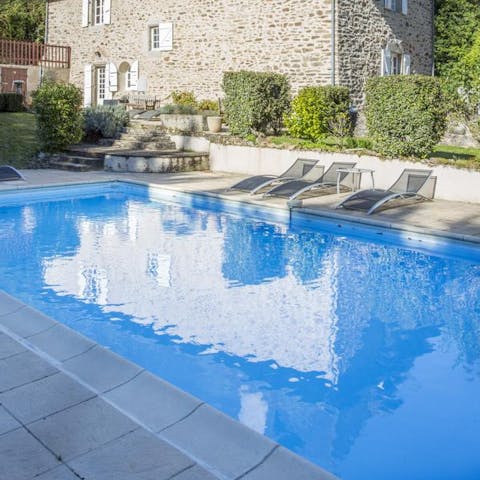 Spend the day stretched out on a lounger by the swimming pool