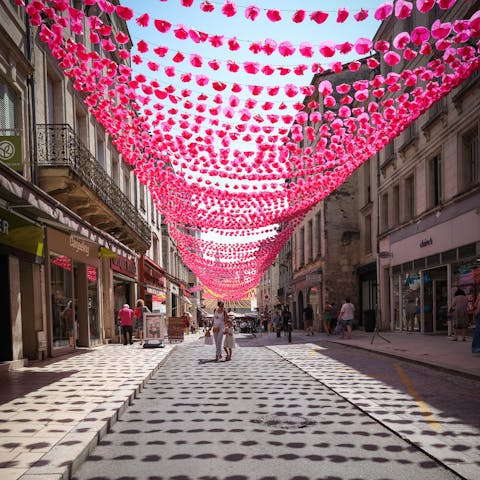 Take a day trip to Périgueux, a fifty-minute drive away