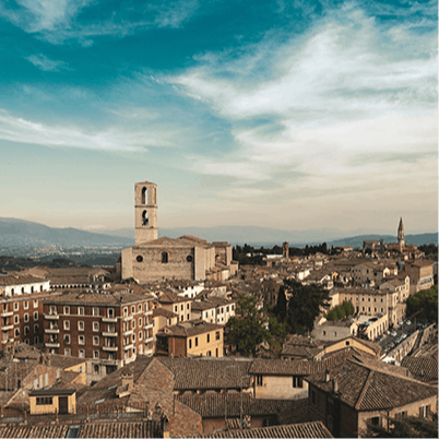 Drive to Perugia and enjoy gelato as you stroll its grand piazzas