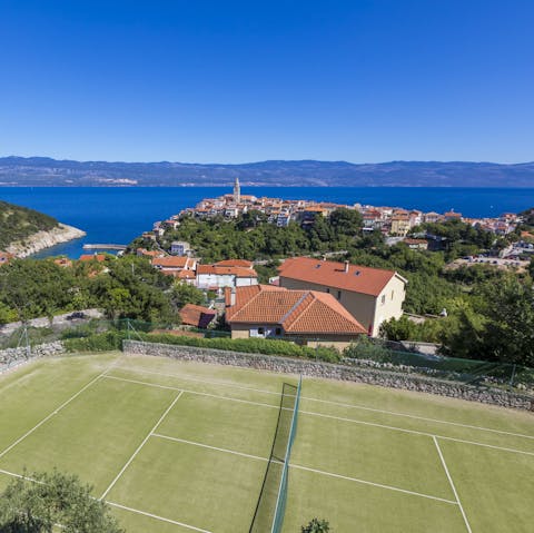 Serve up a little friendly competition on the tennis court