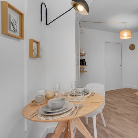 Nip to the local boulangerie to pick up breakfast and enjoy out a hearty spread around the table