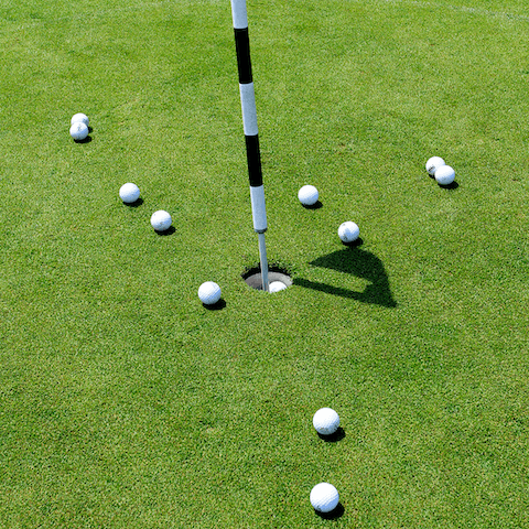 Tee off at Silver Birch Gold Club (an eleven-minute drive)