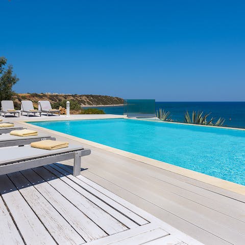 Swim in the pool and listen to the sound of crashing waves