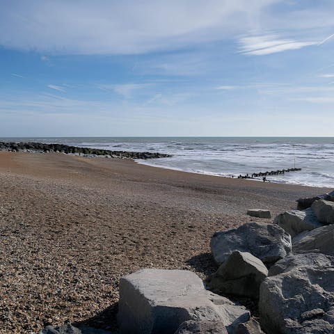 Wander to Rottingdean Beach, just moments from the front door