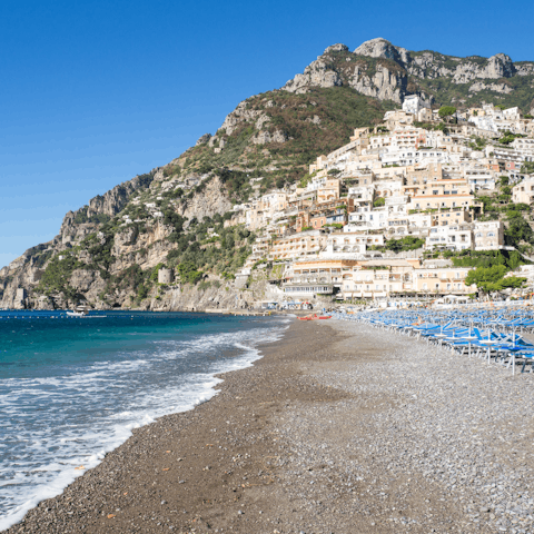 Soak up the sun and sea air at nearby Positano beach